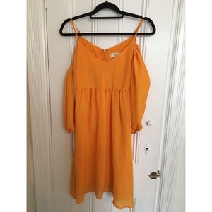 Sweet marigold puffy sleeve dress